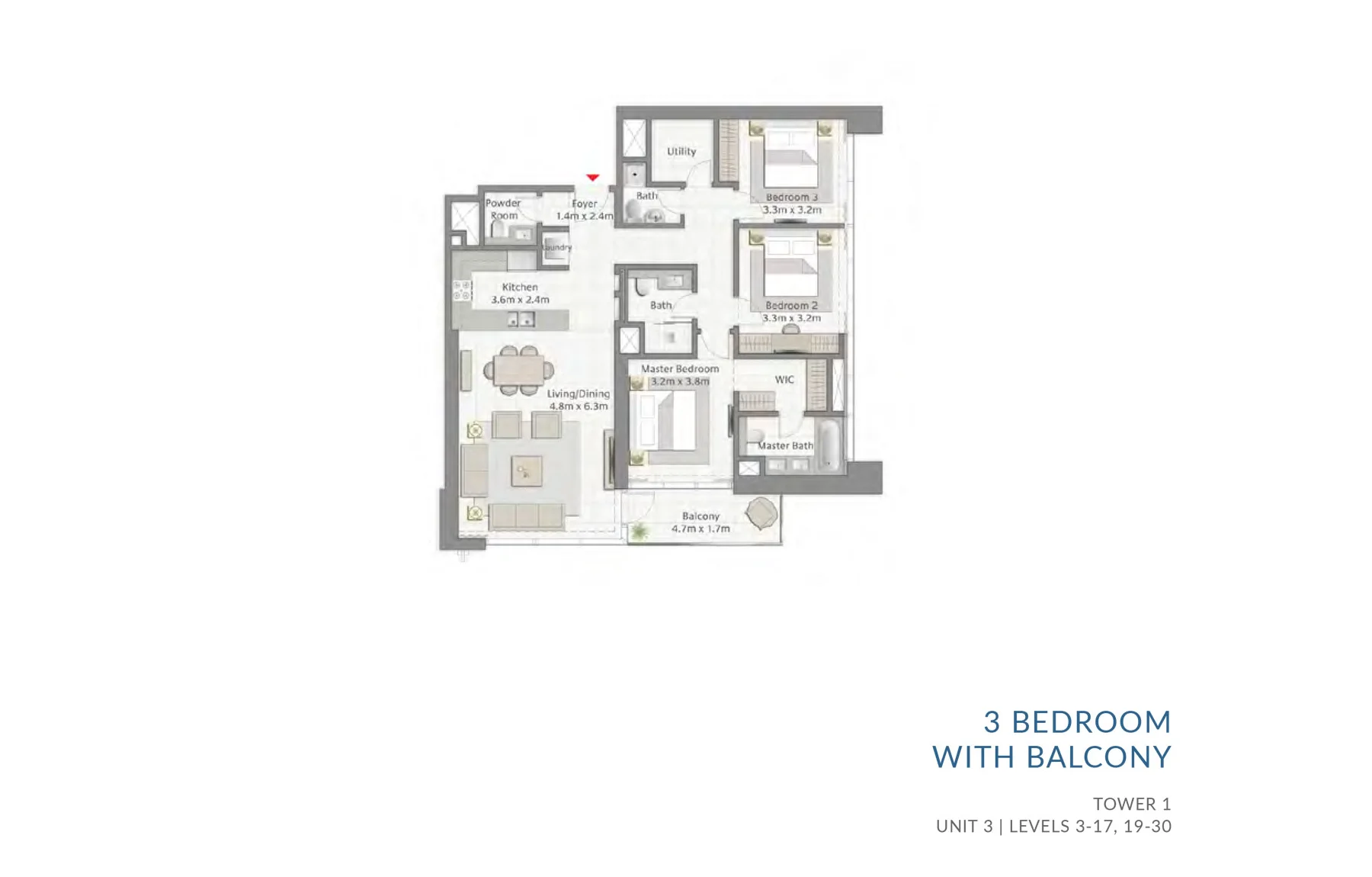 Creek Gate Apartments at Dubai Creek Harbour 3 Bedrooms