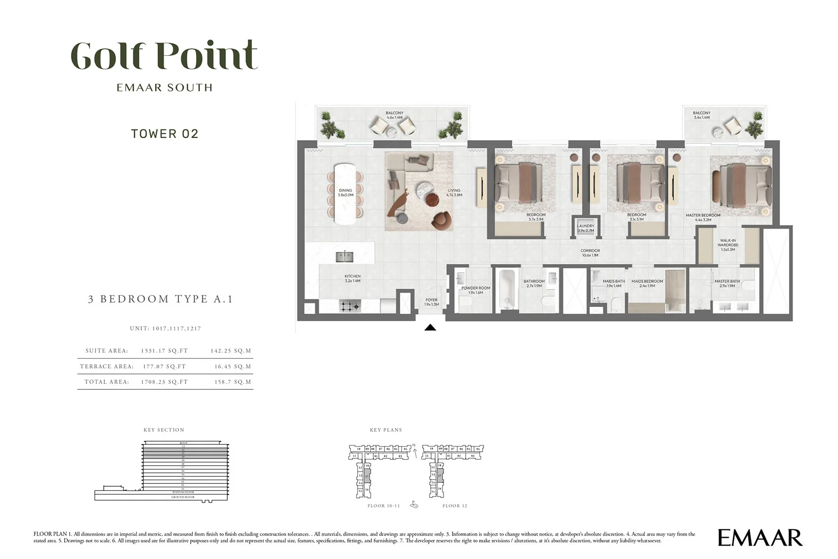 Emaar Golf Point at Emaar South Dubai 2 Bedrooms