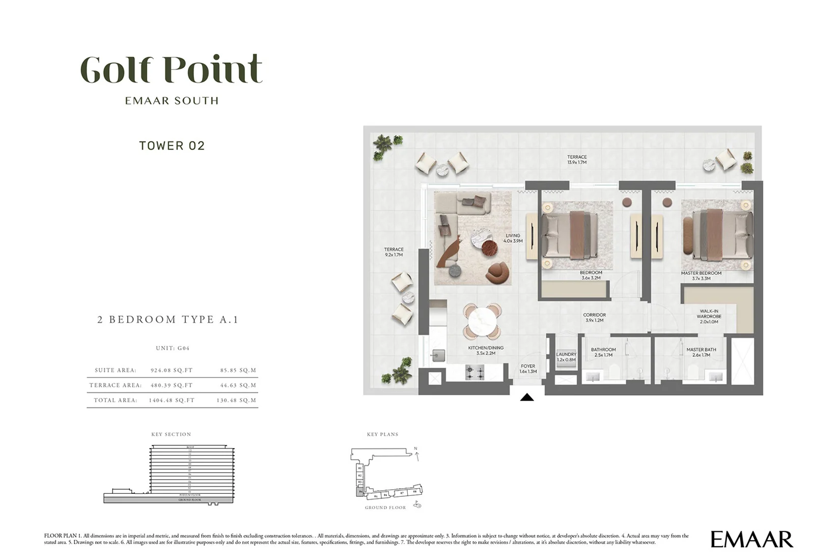 Emaar Golf Point at Emaar South Dubai 3 Bedrooms