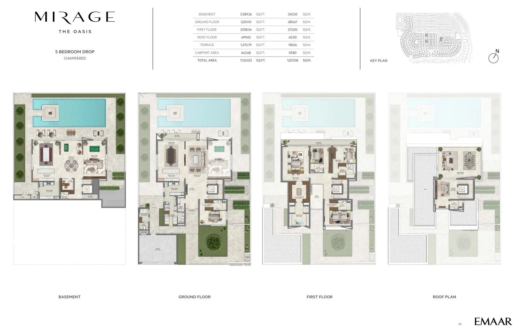 Emaar Mirage at The Oasis, Dubai 5 Bedroom