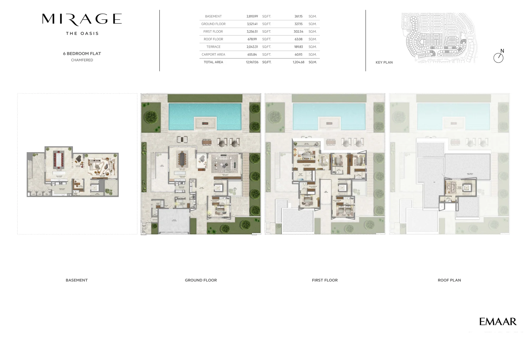 Emaar Mirage at The Oasis, Dubai 6 Bedrooms