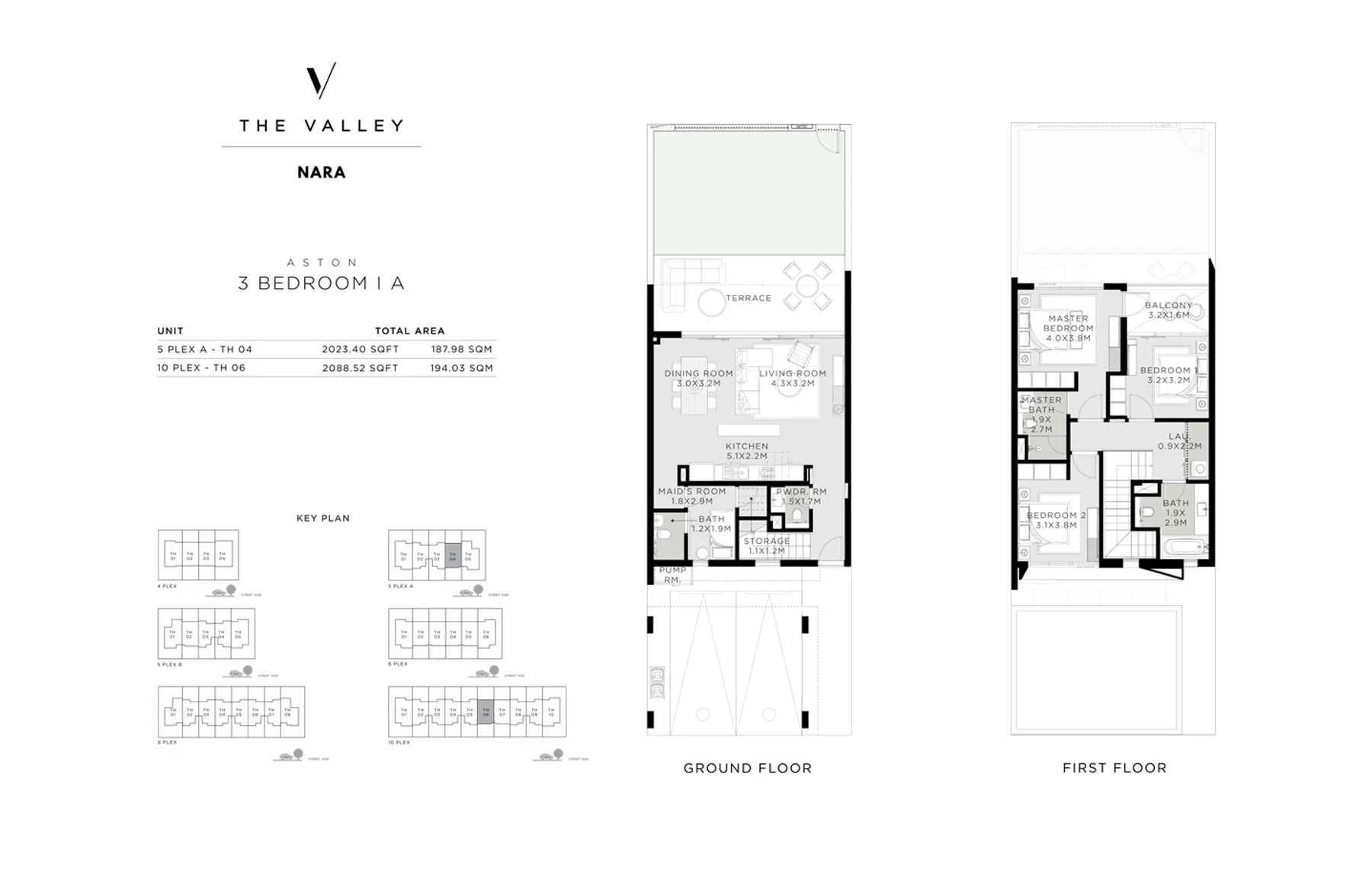 Emaar Nara at The Valley 3 Bedrooms