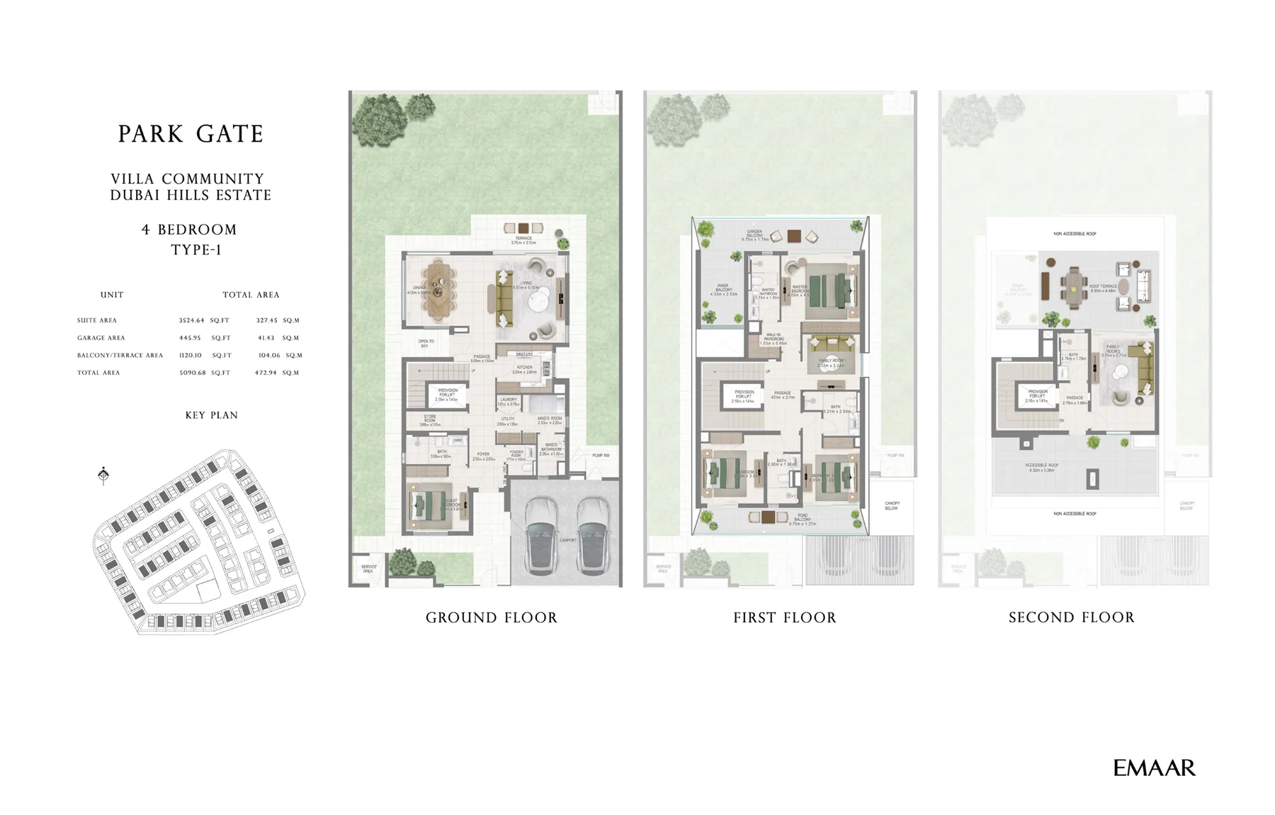 Emaar Park Gate at Dubai Hills Estate 4 Bedroom