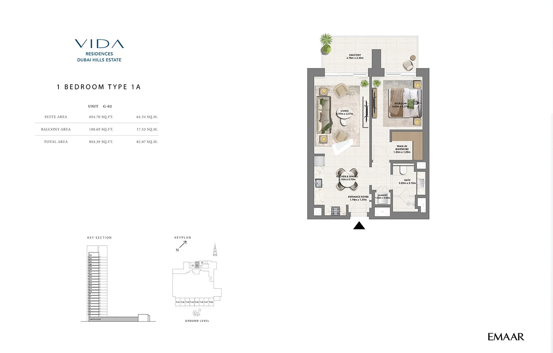 Vida Residences at Dubai Hills Estate 1 Bedroom